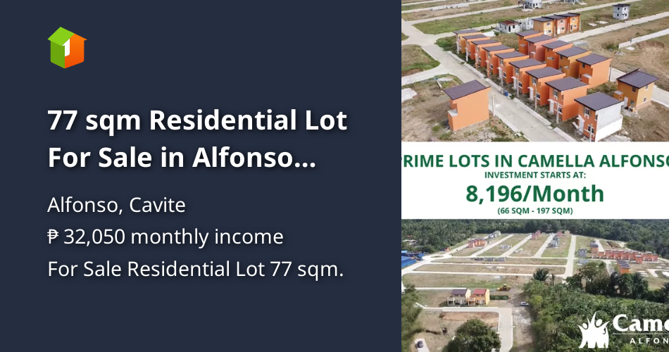 77 sqm Residential Lot For Sale in Alfonso Cavite [Lot 🚜] (May 2022) in