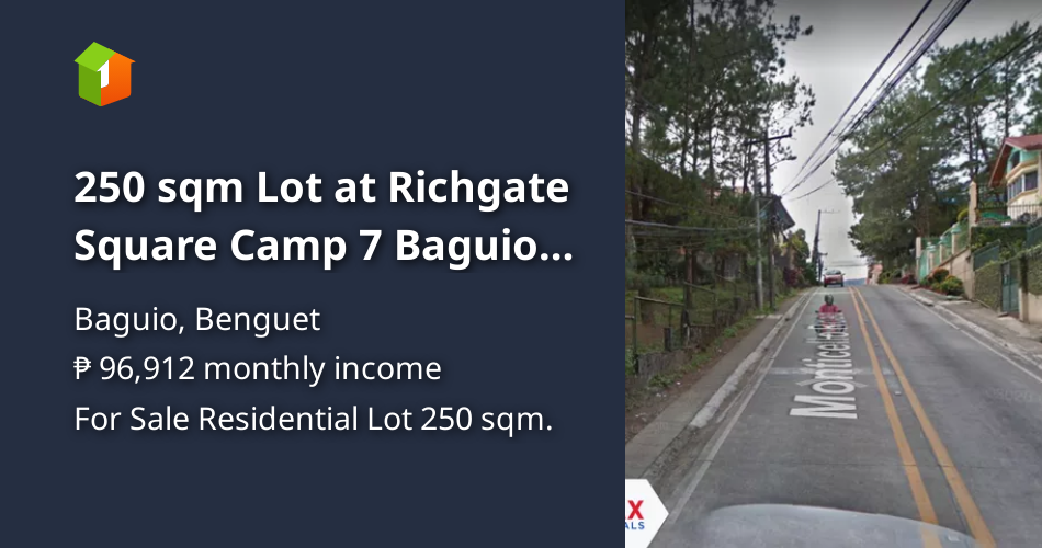 250 sqm Lot at Richgate Square Camp 7 Baguio City [Lot 🚜] (December