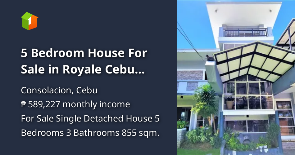5 Bedroom House For Sale in Royale Cebu Consolacion [House and Lot 🏘️