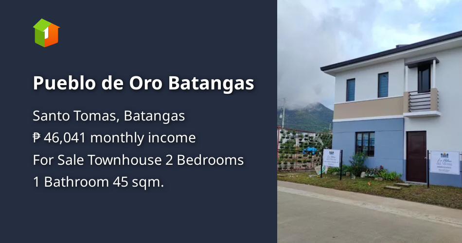 Pueblo de Oro Batangas [House and Lot 🏘️] (April 2024) in Santo Tomas