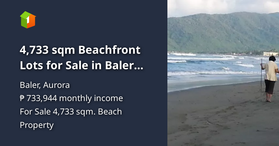 4,733 sqm Beachfront Lots for Sale in Baler Aurora [Beach Property 🏖️] (January 2024) in Baler