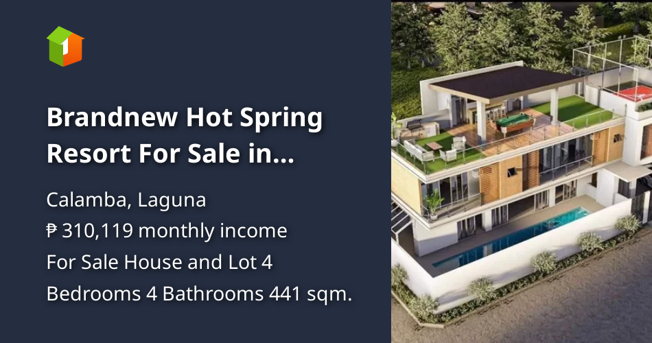 Brandnew Hot Spring Resort For Sale in Pansol Calamba Laguna [House and