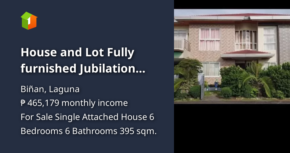 House and Lot Fully furnished Jubilation East Binan City Laguna [House