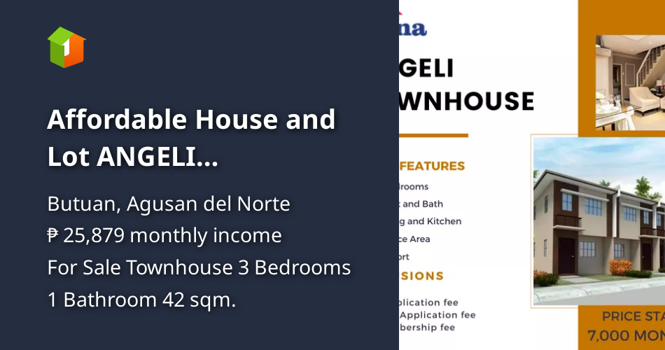 Affordable House and Lot ANGELI TOWNHOUSE Inner Unit [Houses and Lots 🏘 ...