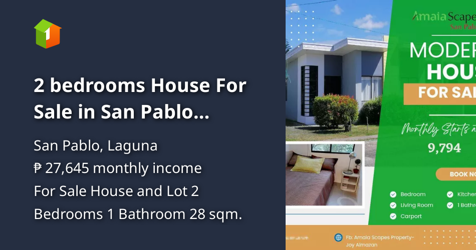 2 bedrooms House For Sale in San Pablo Laguna [House and Lot 🏘️] (May
