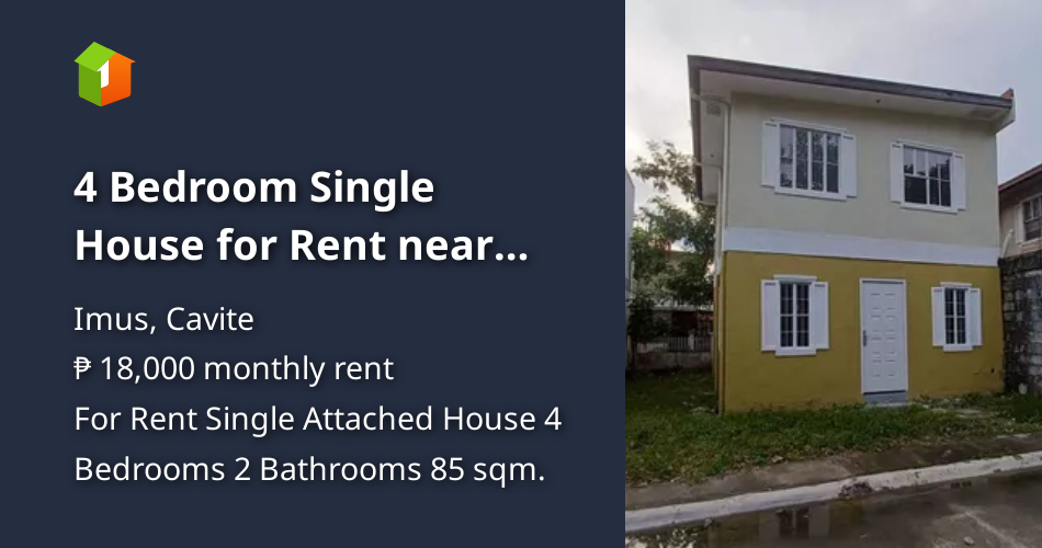 4 Bedroom Single House for Rent near Manila [House and Lot 🏘️] (October