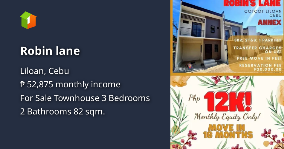 Robin lane [House and Lot 🏘️] (December 2023) in Liloan, Cebu for sale