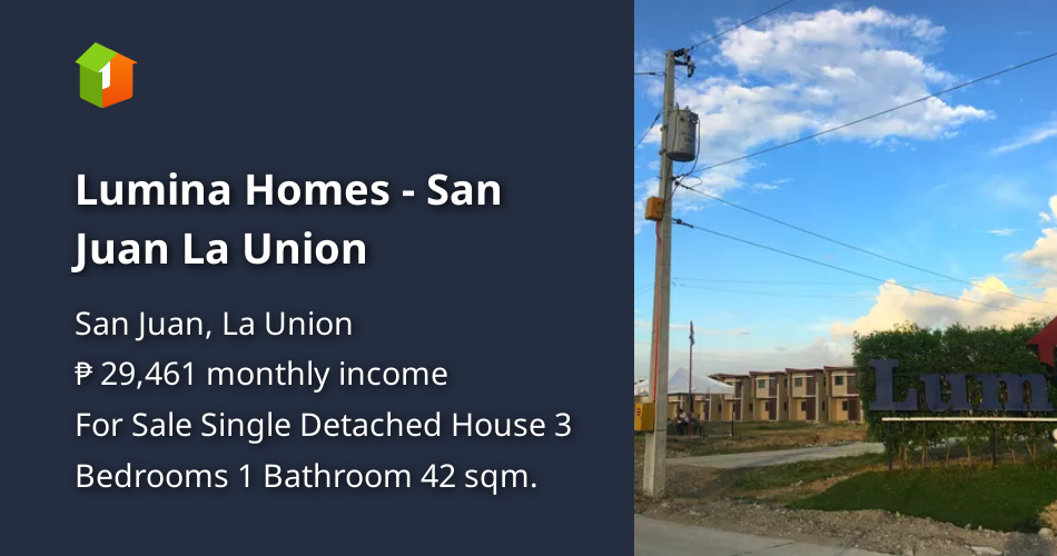 Lumina Homes San Juan La Union [House and Lot 🏘️] (December 2021) in San Juan, La Union for