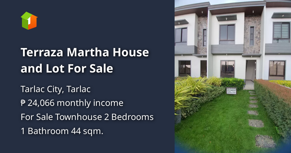 Terraza Martha House and Lot For Sale [House and Lot 🏘️] (August 2024