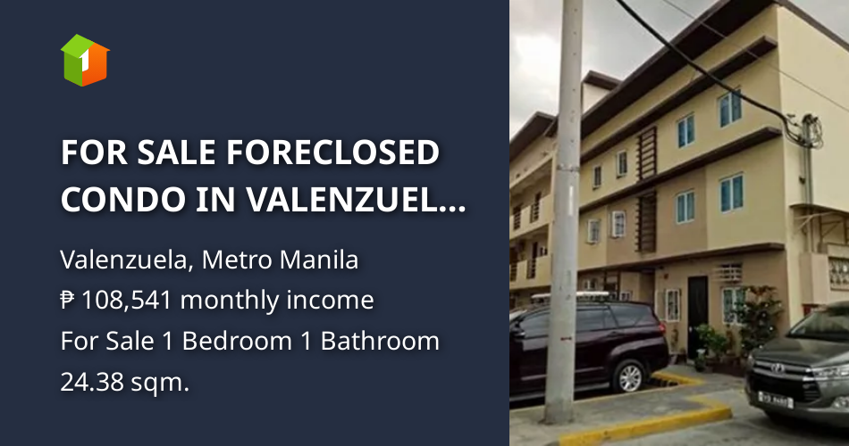 FOR SALE FORECLOSED CONDO IN VALENZUELA VILLE [Condo 🏙️] (April 2024