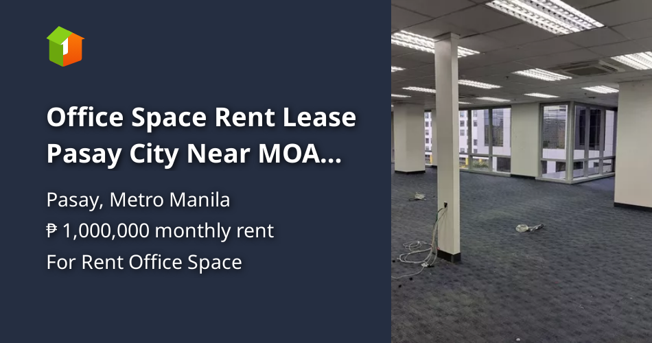 Office Space Rent Lease Pasay City Near MOA 1000 sqm