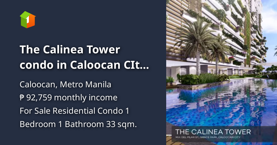 The Calinea Tower condo in Caloocan CIty near LRT Monumento [Condo 🏙️