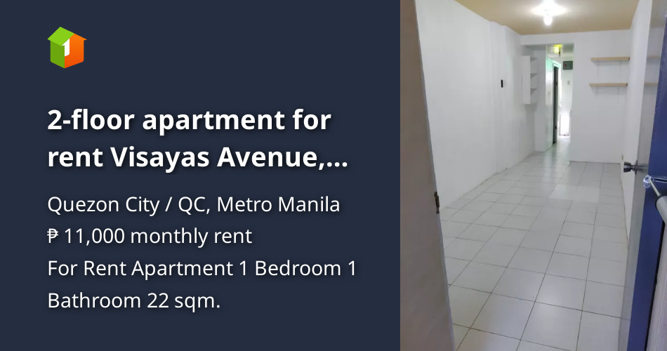2floor apartment for rent Visayas Avenue, 11k/month [Condo 🏙️