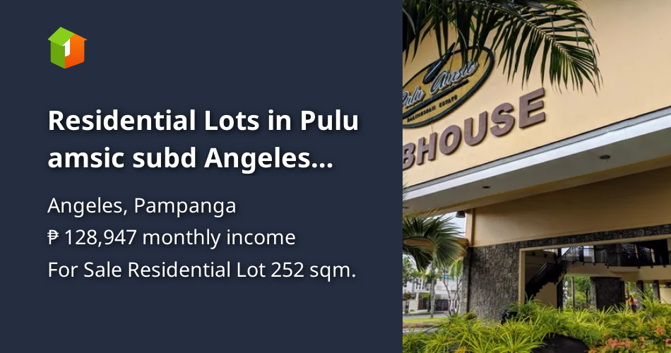 Residential Lots in Pulu amsic subd Angeles City, Pampanga [Lot 🚜