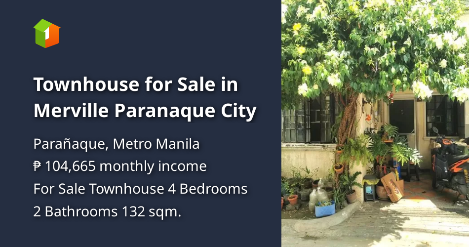 Townhouse for Sale in Merville Paranaque City [House and Lot 🏘️