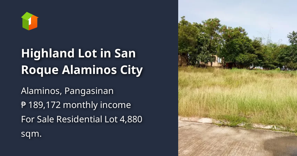 Foreclosed Highland in San Roque Alaminos City [Lot 🚜] (March 2024) in