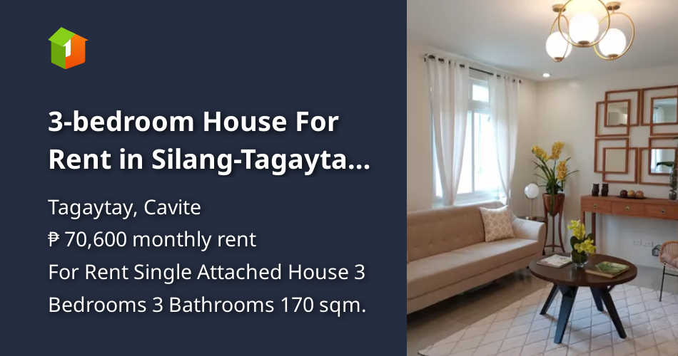 3bedroom House For Rent in SilangTagaytay fronting the swimming pool