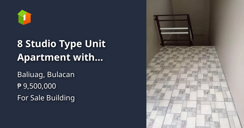 8 Studio Type Unit Apartment with Commercial Space in Baliuag Bulacan