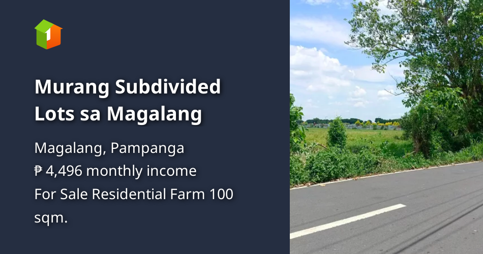 Murang Subdivided Lots sa Magalang [Lot 🚜] (July 2024) in Magalang