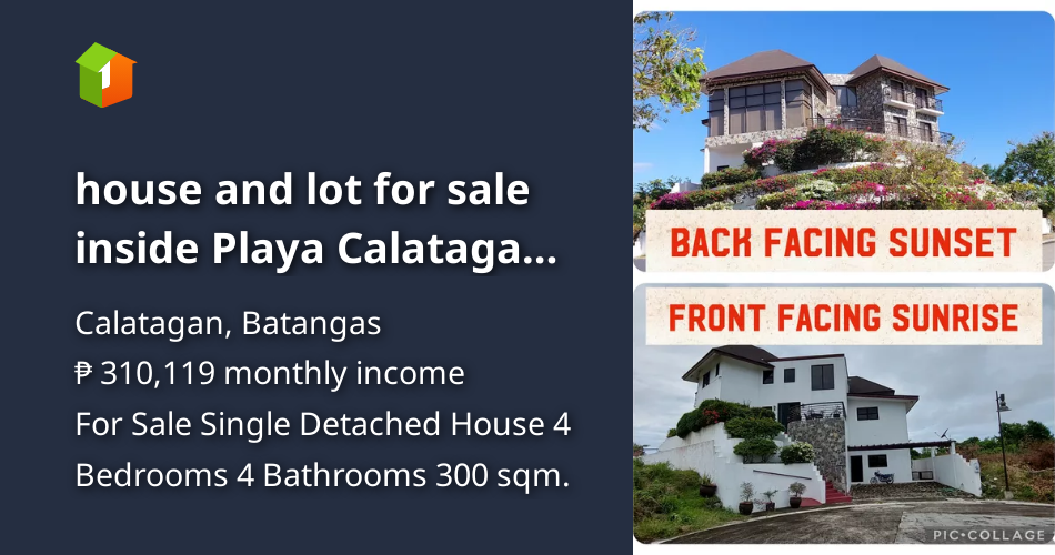 House and lot for sale inside Playa Calatagan Village with seaview