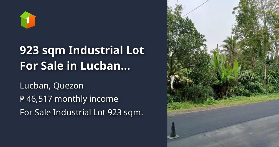 923 sqm Industrial Lot For Sale in Lucban Quezon [Lots 🚜] (June 2023) in Lucban, Quezon for sale