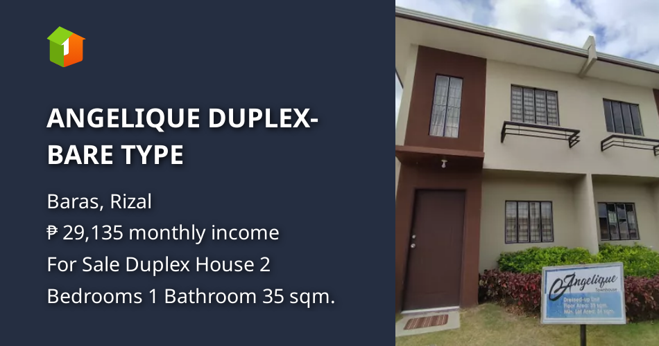 ANGELIQUE DUPLEX BARE TYPE [House and Lot 🏘️] (September 2022) in