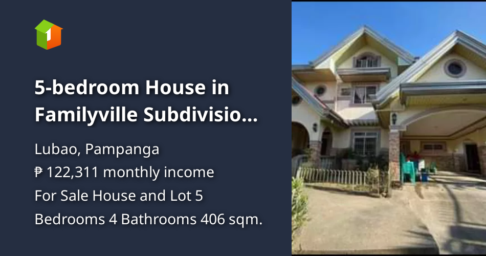 5bedroom House in Familyville Subdivision, San Isidro, Lubao Pampanga