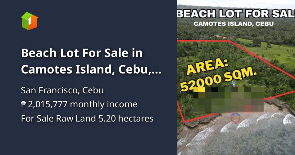Beach Lot For Sale in Camotes Island, Cebu, Philippines 5.2 Hectares