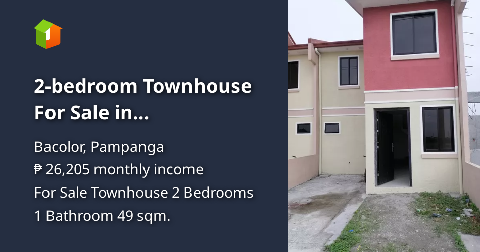 2bedroom Townhouse For Sale in Bacolor,Pampanga [House and Lot 🏘️