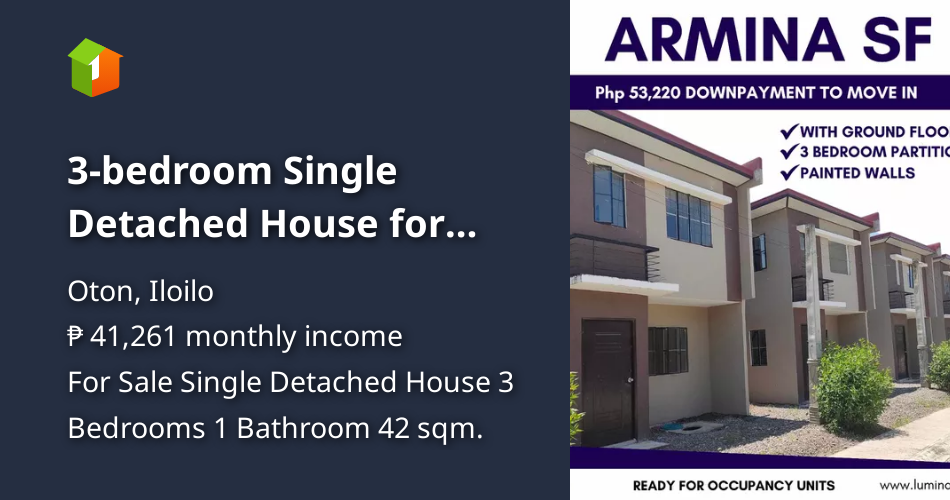 3bedroom Single Detached House for sale in Oton Iloilo [House and Lot