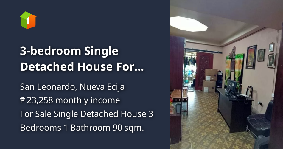 3bedroom Single Detached House For Sale in San Leonardo Nueva Ecija