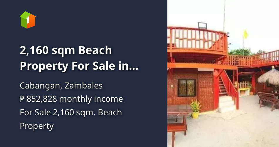 2,160 sqm Beach Property For Sale in Cabangan Zambales [Beach