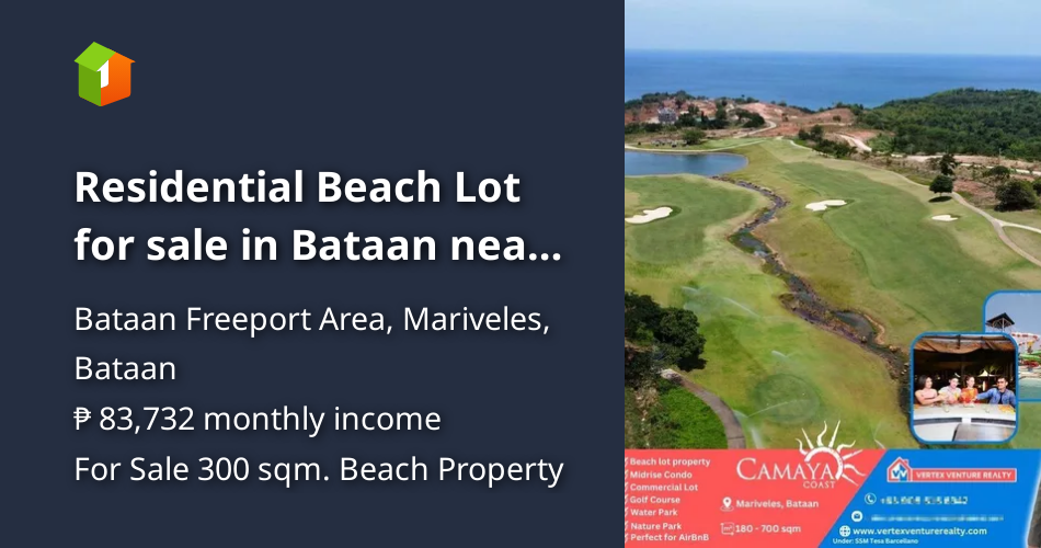 Residential Beach Lot for sale in Bataan near Amica Coast, Anvaya Cove [Beach Property 🏖️