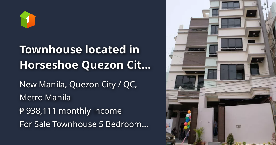 Townhouse located in Horseshoe Quezon City near Robinson Magnolia