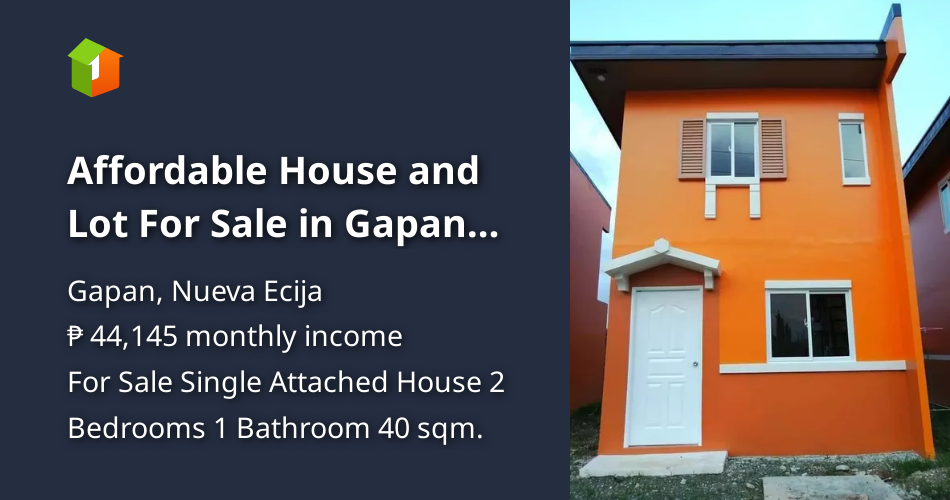 Affordable House and Lot For Sale in Gapan Nueva Ecija RFO [House and