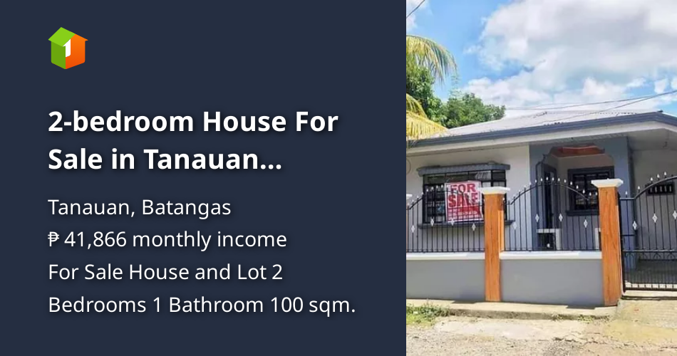 2bedroom House For Sale in Tanauan Batangas [House and Lot 🏘️