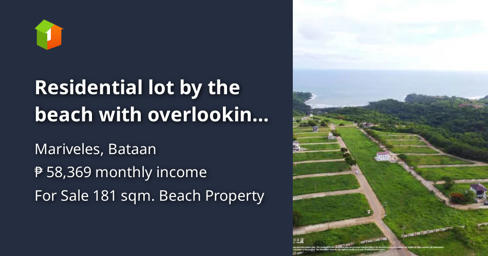 Residential lot by the beach with overlooking sea,mountain and golf