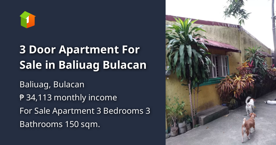 3 Door Apartment For Sale in Baliuag Bulacan [Condo 🏙️] (February 2022
