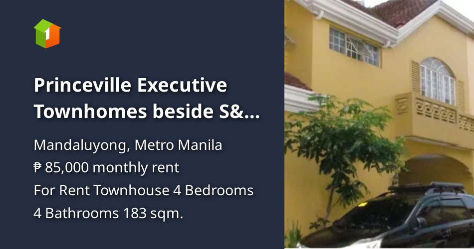 Princeville Executive Townhomes beside S&R Shaw, 183 sqm, 4 bedroom