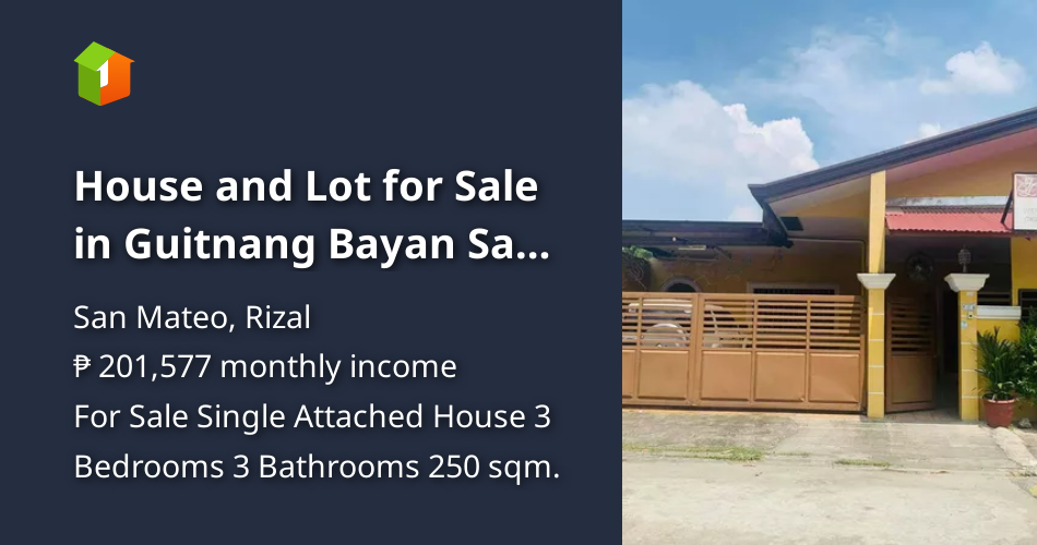 House and Lot for Sale in Guitnang Bayan San Mateo Rizal [House and Lot