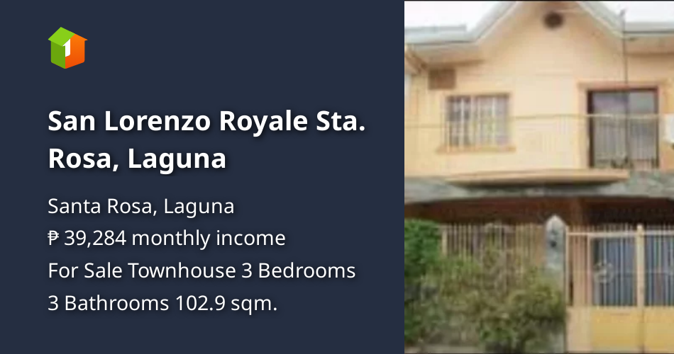 San Lorenzo Royale Sta. Rosa, Laguna [House and Lot 🏘️] (March 2024) in