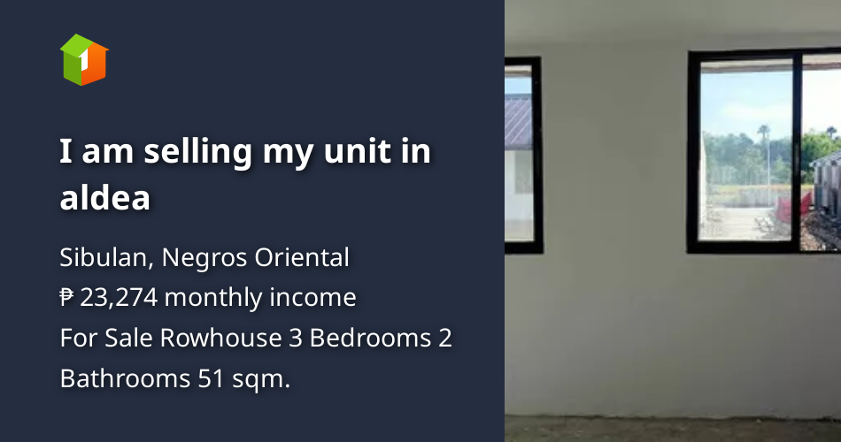 I am selling my unit in aldea [House and Lot 🏘️] (December 2023) in
