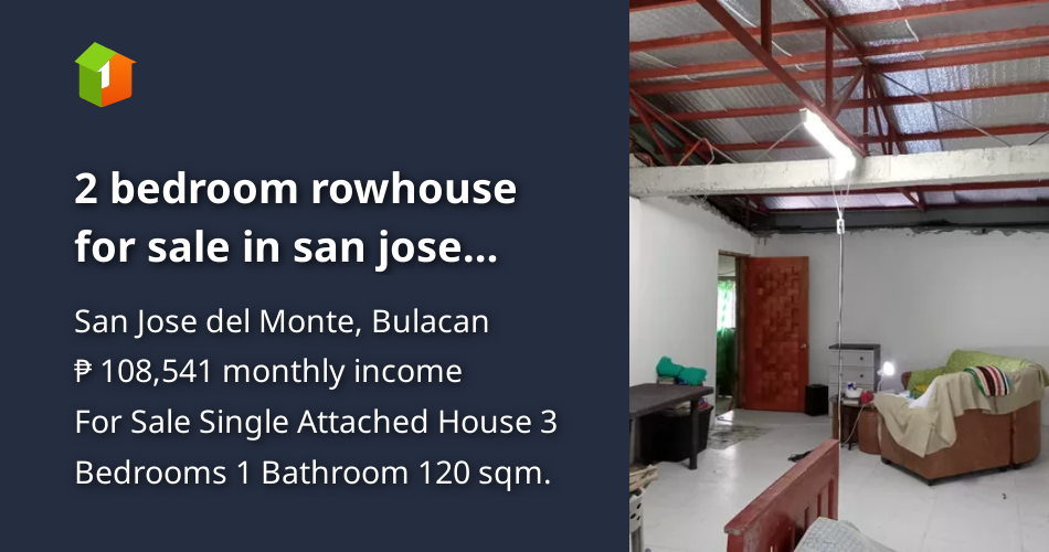 2 bedroom rowhouse for sale in san jose delmonte near sm tungko [House