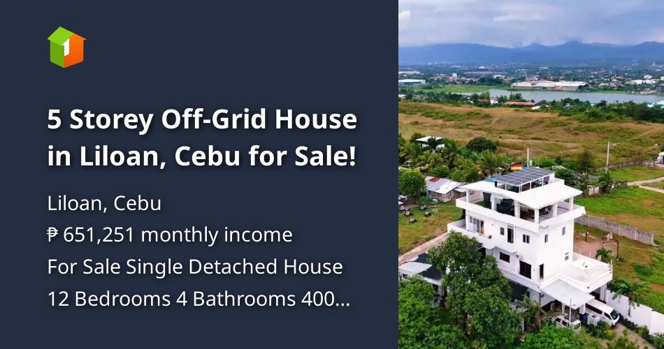 5 Storey Off-Grid House in Liloan, Cebu for Sale! [Houses and Lots 🏘️ ...