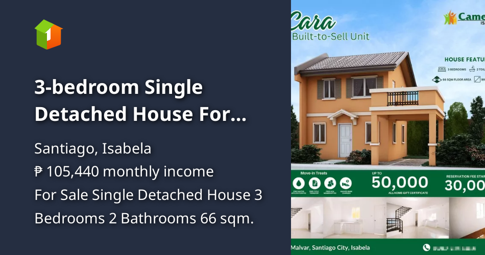 3bedroom Single Detached House For Sale in Santiago Isabela [House and