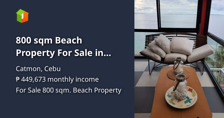 800 sqm Beach Property For Sale in Catmon Cebu [Beach Property 🏖️