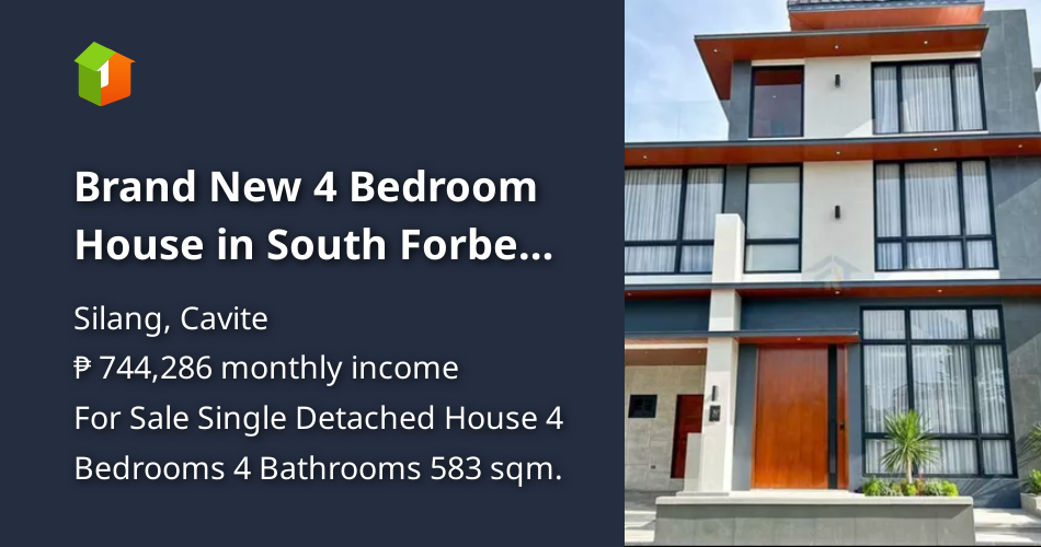 Brand New 4 Bedroom House in South Forbes Silang, Cavite [House and Lot