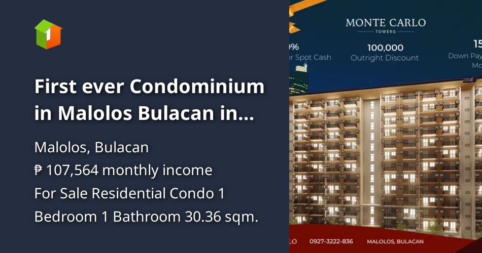 First ever Condominium in Malolos Bulacan in now open for Reservation