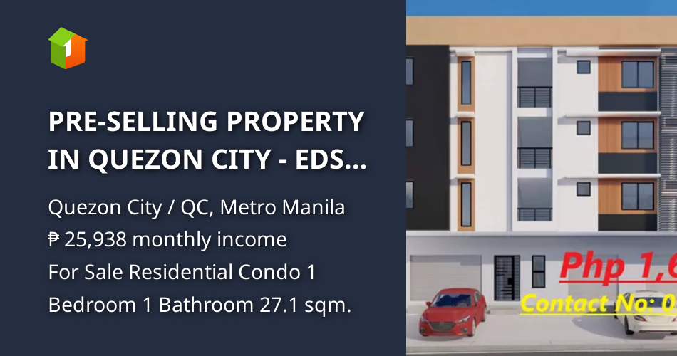 PRESELLING PROPERTY IN QUEZON CITY EDSA CONGRESSIONAL AVENUE