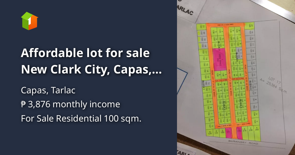 Affordable lot for sale New Clark City, Capas, Tarlac [Lot 🚜